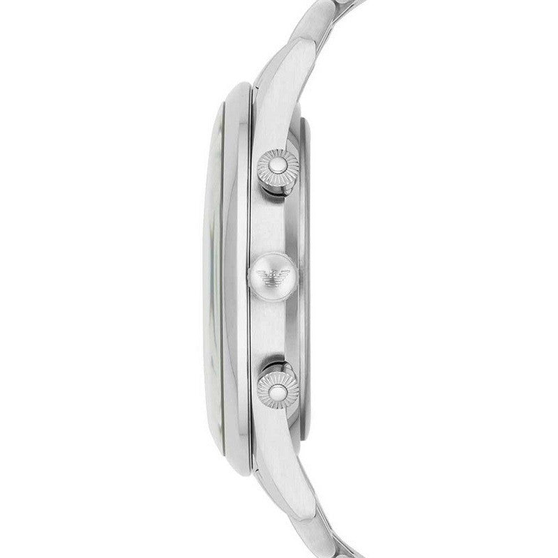  Shop Authentic Emporio Armani Chronograph Black Dial Silver Steel Strap Watch For Men - AR11017 - Luxxuri