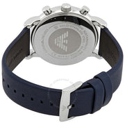  Shop Authentic Emporio Armani Luigi Chronograph Blue Dial Blue Leather Strap Watch For Men - AR11451 - Luxxuri