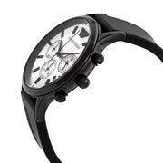  Shop Authentic Emporio Armani Chronograph Quartz Silver Dial Black Rubber Strap Watch For Men - AR11048 - Luxxuri