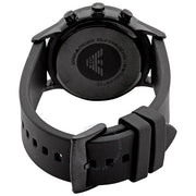  Shop Authentic Emporio Armani Chronograph Quartz Silver Dial Black Rubber Strap Watch For Men - AR11048 - Luxxuri