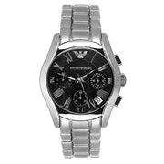  Shop Authentic Emporio Armani Velente Chronograph Black Dial Silver Steel Strap Watch For Women - AR0674 - Luxxuri