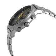  Shop Authentic Emporio Armani Luigi Chronograph Black Dial Silver Steel Strap Watch For Men - AR11324 - Luxxuri