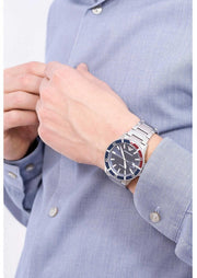  Shop Authentic Emporio Armani Diver Quartz Blue Dial Silver Steel Strap Watch For Men - AR11339 - Luxxuri