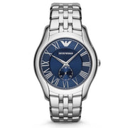 Shop Authentic Emporio Armani Valente Chronograph Blue Dial Silver Steel Strap Watch For Men - AR1789 - Luxxuri
