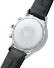  Shop Authentic Emporio Armani Giovanni Analog Black Dial Black Leather Strap Watch For Men - AR11431 - Luxxuri