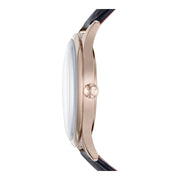  Shop Authentic Emporio Armani Classic Silver Dial Blue Leather Strap Watch For Men - AR11131 - Luxxuri