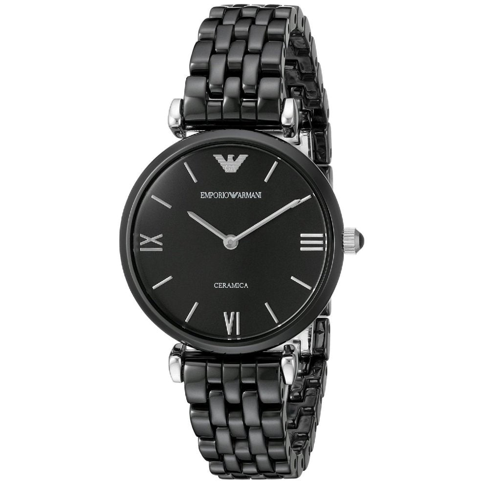  Shop Authentic Emporio Armani Ceramica Black Dial Black Ceramic Strap Watch For Women - AR1487 - Luxxuri