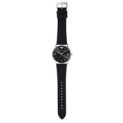 Shop Authentic Emporio Armani Kappa Analog Quartz Black Dial Black Leather Strap Watch For Men - AR11013 - Luxxuri