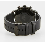  Shop Authentic Emporio Armani Dress Chronograph Black Dial Black Leather Strap Watch For Men - AR1918 - Luxxuri