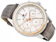  Shop Authentic Tommy Hilfiger Ari Diamonds White Dial Grey Leather Strap Watch for Women - 1781980 - Luxxuri