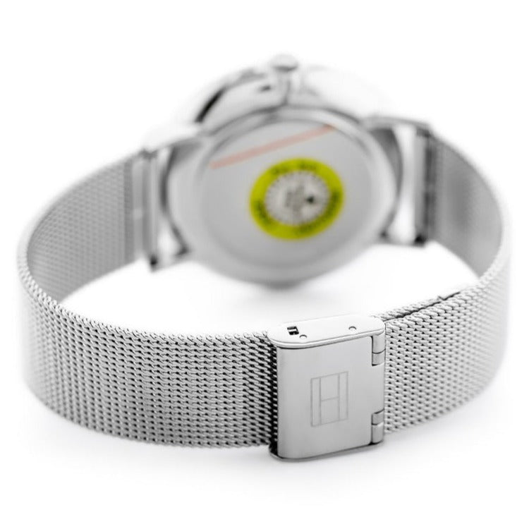  Shop Authentic Tommy Hilfiger Jenna Quartz Silver Dial Silver Mesh Bracelet Watch For Women - 1781942 - Luxxuri