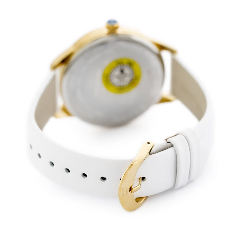  Shop Authentic Tommy Hilfiger Brooklyn Quartz White Dial White Leather Strap Watch for Women - 1782018 - Luxxuri
