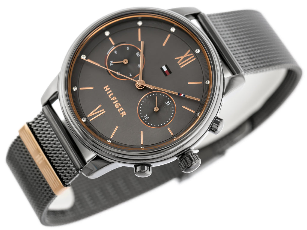  Shop Authentic Tommy Hilfiger Blake Quartz Grey Dial Silver Mesh Bracelet Watch for Men - 1782304 - Luxxuri