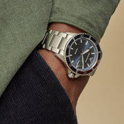  Shop Authentic Emporio Armani Diver Quartz Blue Dial Silver Steel Strap Watch For Men - AR11339 - Luxxuri