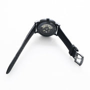  Shop Authentic Emporio Armani Meccanico Quartz Black Dial Black Leather Strap Watch For Men - AR60032 - Luxxuri
