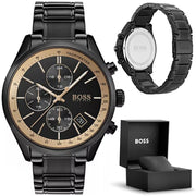  Shop Authentic Hugo Boss Grand Prix Black Dial Black Steel Strap Watch for Men - 1513578 - Luxxuri