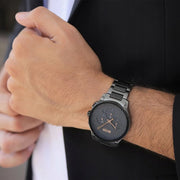  Shop Authentic Hugo Boss Peak Black Dial Black Steel Strap Watch for Men - 1513814 - Luxxuri