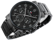  Shop Authentic Tommy Hilfiger Daniel Black Dial Black Steel Strap Watch for Men - 1710383 - Luxxuri