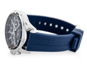 Shop Authentic Tommy Hilfiger Mason Blue Dial Blue Rubber Strap Watch for Men - 1791791 - Luxxuri