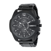  Shop Authentic Diesel Mega Chief Chronograph Black Steel Strap Watch For Men - DZ4283 - Luxxuri