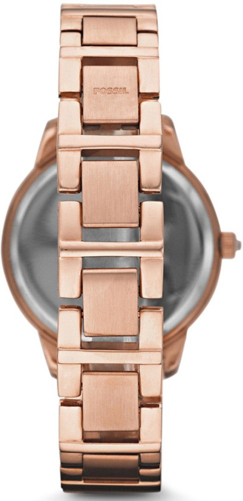  Shop Authentic Fossil Jesse Crystal Rose Gold Dial Rose Gold Steel Strap Watch for Women - ES3020 - Luxxuri