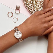  Shop Authentic Fossil Virginia White Dial Rose Gold Steel Strap Watch for Women - ES3284 - Luxxuri