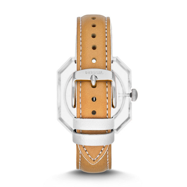  Shop Authentic Fossil Candy White Dial Brown Leather Strap Watch for Women - ES3538 - Luxxuri