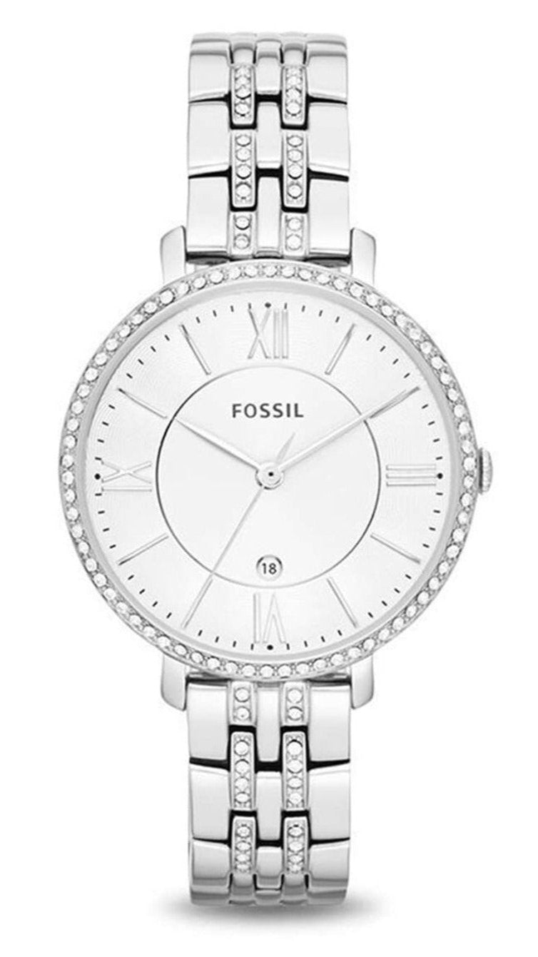  Shop Authentic Fossil Jacqueline White Dial Silver Steel Strap Watch for Women - ES3545 - Luxxuri