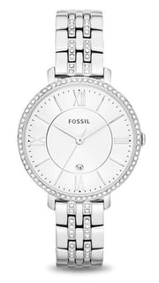  Shop Authentic Fossil Jacqueline White Dial Silver Steel Strap Watch for Women - ES3545 - Luxxuri