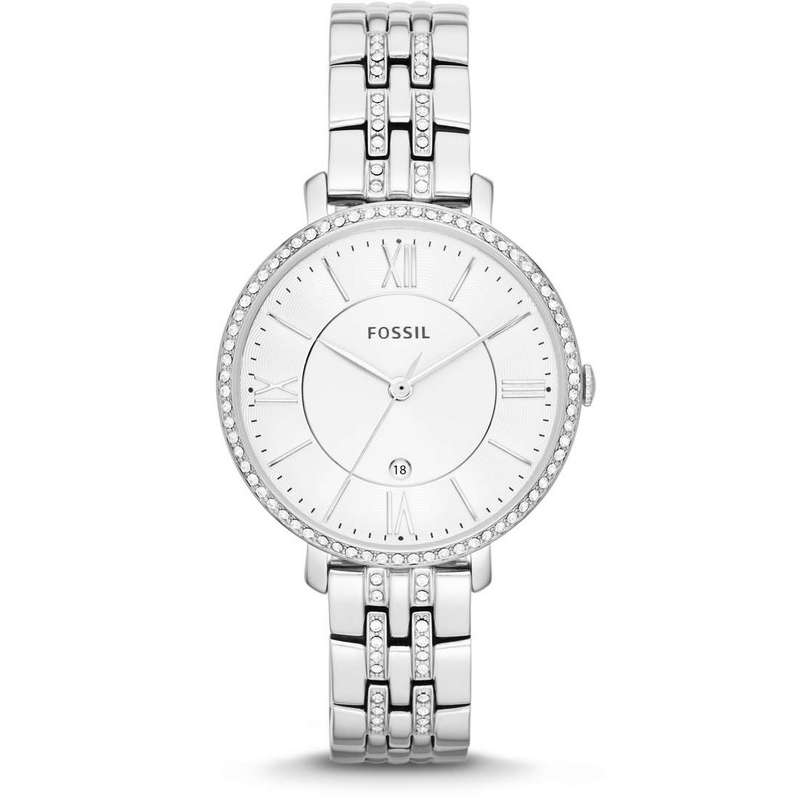  Shop Authentic Fossil Jacqueline White Dial Silver Steel Strap Watch for Women - ES3545 - Luxxuri