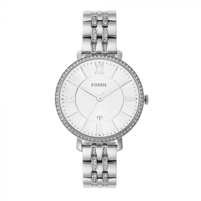  Shop Authentic Fossil Jacqueline White Dial Silver Steel Strap Watch for Women - ES3545 - Luxxuri