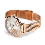  Shop Authentic Fossil Jacqueline Three-Hand White Dial Rose Gold Mesh Bracelet Watch for Women - ES4534 - Luxxuri