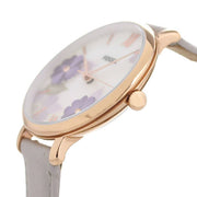  Shop Authentic Fossil Jacqueline Mother of Pearl Dial Grey Leather Strap Watch for Women - ES4672 - Luxxuri