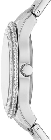  Shop Authentic Fossil Stella Sport Multifunction Silver Dial Silver Steel Strap Watch for Women - ES5108 - Luxxuri