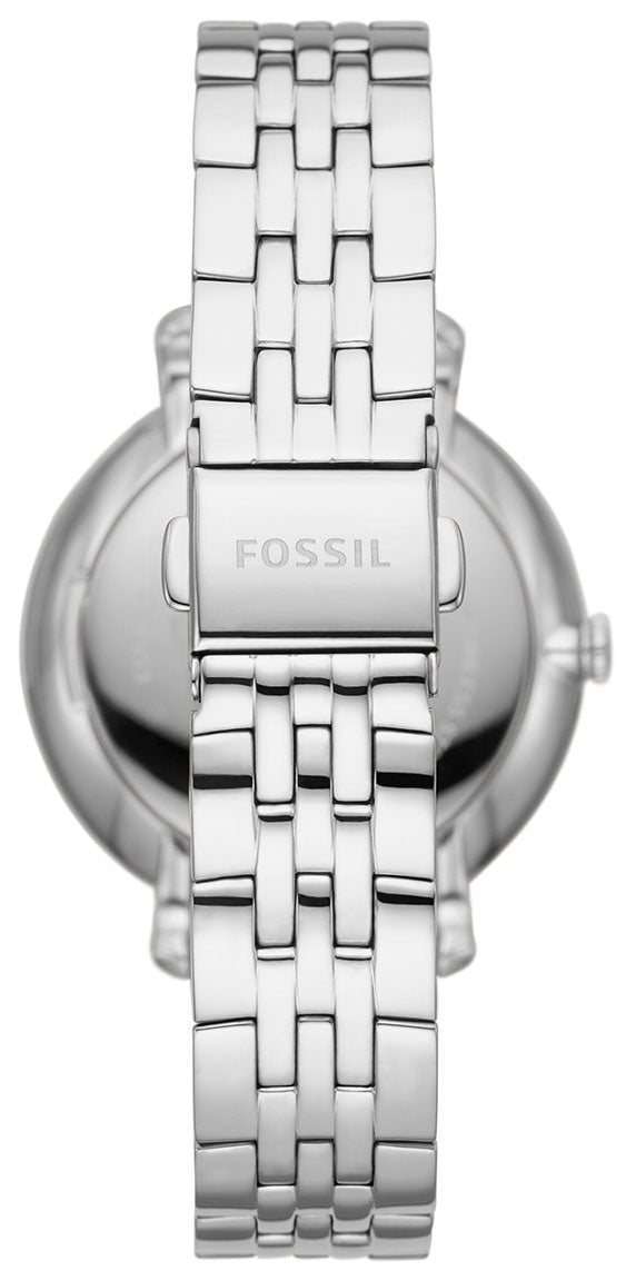  Shop Authentic Fossil Jacqueline Multifunction Moonphase White Dial Silver Steel Strap Watch for Women - ES5164 - Luxxuri