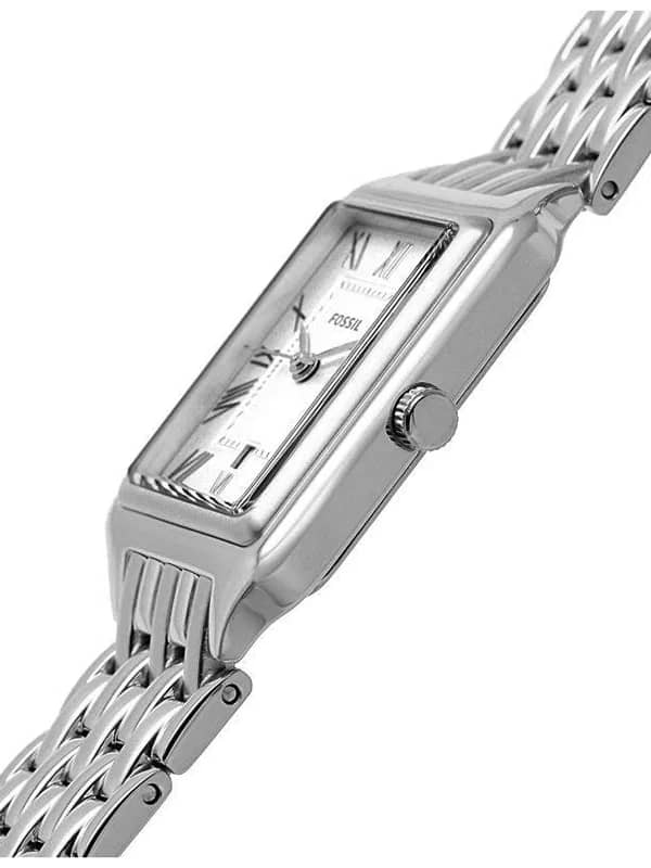  Shop Authentic Fossil Raquel Three Hand Date White Dial Silver Steel Strap Watch for Women - ES5221 - Luxxuri