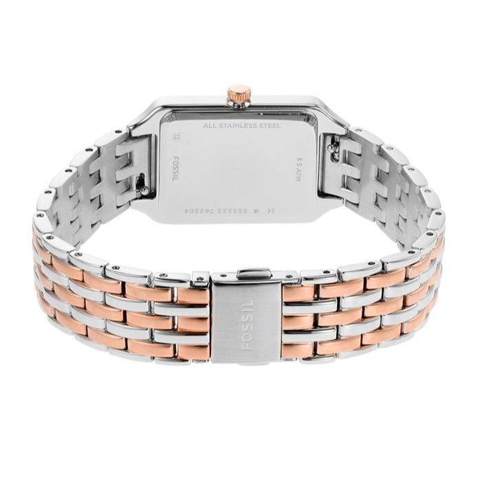  Shop Authentic Fossil Raquel Three Hand White Dial Two Tone Steel Strap Watch For Women - ES5222 - Luxxuri