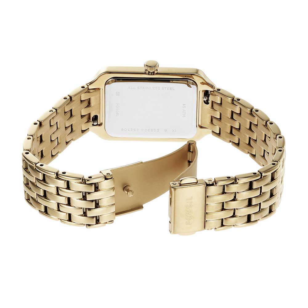  Shop Authentic Fossil Raquel Three Hand Mother of Pearl Dial Gold Steel Strap Watch For Women - ES5304 - Luxxuri
