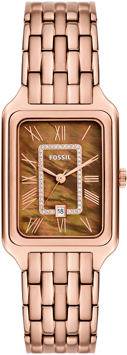  Shop Authentic Fossil Raquel Three Hand Date Brown Dial Rose Gold Steel Strap Watch For Women - ES5323 - Luxxuri