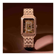  Shop Authentic Fossil Raquel Three Hand Date Brown Dial Rose Gold Steel Strap Watch For Women - ES5323 - Luxxuri