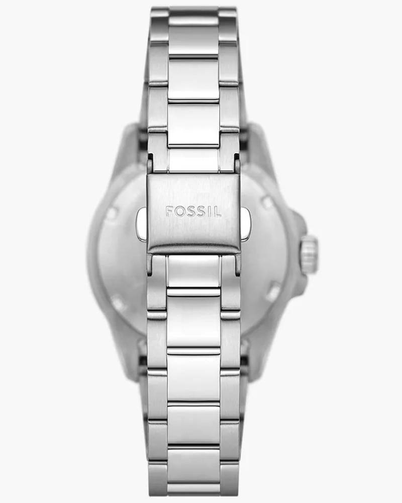  Shop Authentic Fossil Blue Dive Three Hand Blue Dial Silver Steel Strap Watch For Women - ES5353 - Luxxuri