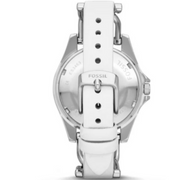  Shop Authentic Fossil Riley White Dial White Leather Strap Watch for Women - ES3463 - Luxxuri