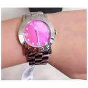  Shop Authentic Marc Jacobs Amy Pink Dial Silver Steel Strap Watch for Women - MBM8623 - Luxxuri