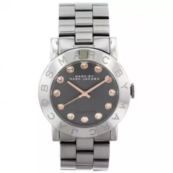  Shop Authentic Marc Jacobs Rock Crystal Grey Dial Grey Steel Strap Watch for Women - MBM8596 - Luxxuri