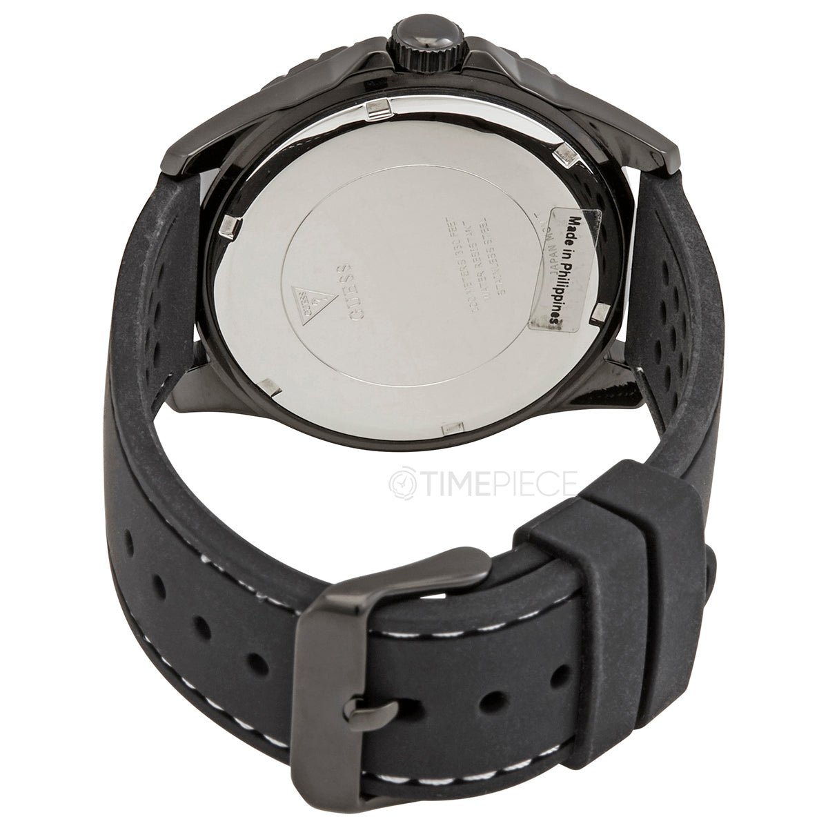  Shop Authentic Guess Odyssey Quartz Black Dial Black Silicone Strap Watch For Men - W1108G3 - Luxxuri