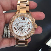  Shop Authentic Michael Kors Camille Chronograph White Dial Rose Gold Steel Strap Watch for Women - MK5636 - Luxxuri