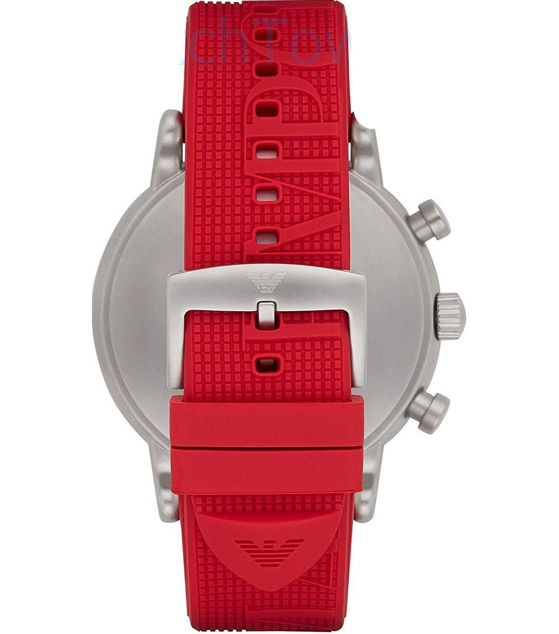  Shop Authentic Emporio Armani Luigi Chronograph White Dial Red Rubber Strap Watch For Men - AR11021 - Luxxuri