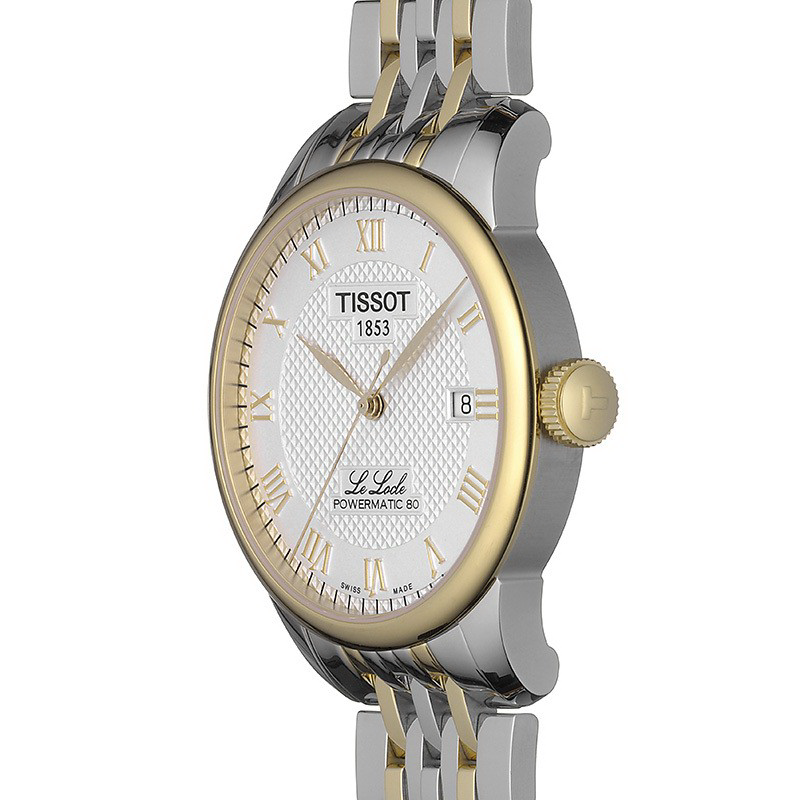  Shop Authentic Tissot Le Locle Powermatic 80 Silver Dial Two Tone Steel Strap Watch For Men - T006.407.22.033.01 - Luxxuri