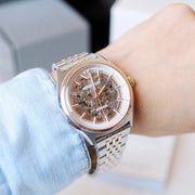  Shop Authentic Emporio Armani Meccanico White Dial Two Tone Stainless Steel Watch For Men - AR60002 - Luxxuri