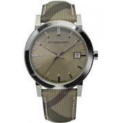 Shop Authentic Burberry The City Nova Beige Dial Grey Leather Strap Watch for Women - BU9023 - Luxxuri